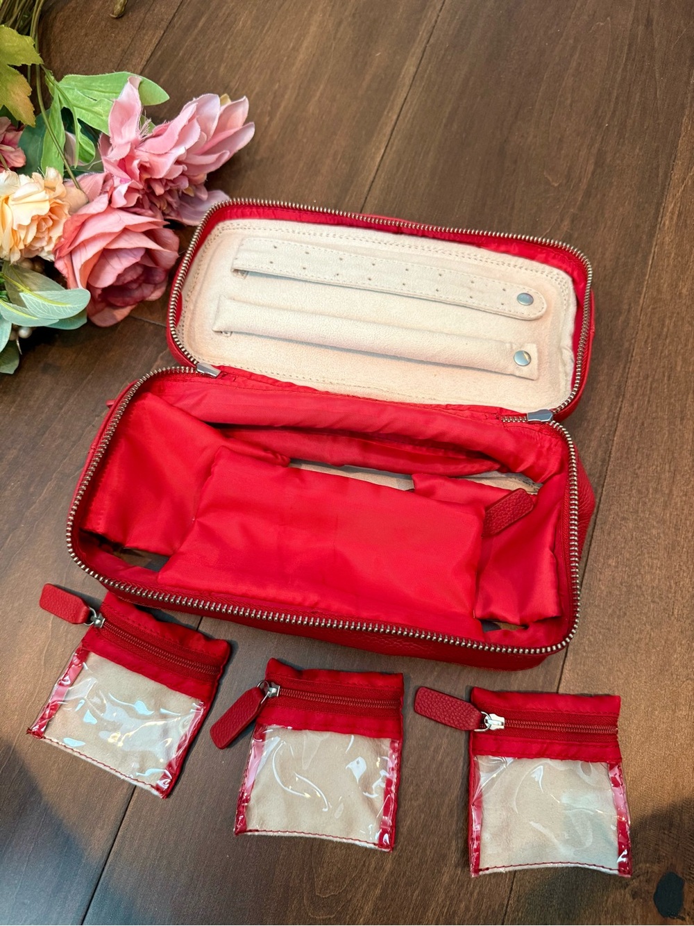Sundance Leather Jewelry Expandable Travel Storage Bag - Picture 7 of 17